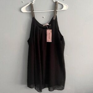 NWT Maner sz 3XL Black Sleeveless Dress Top